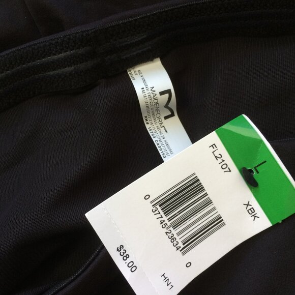 NEW Maidenform FL2107 Shapewear Brief Boy Short High Waisted Black Large - Picture 3 of 5